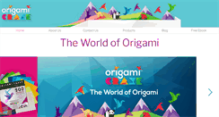 Desktop Screenshot of origamicraze.com